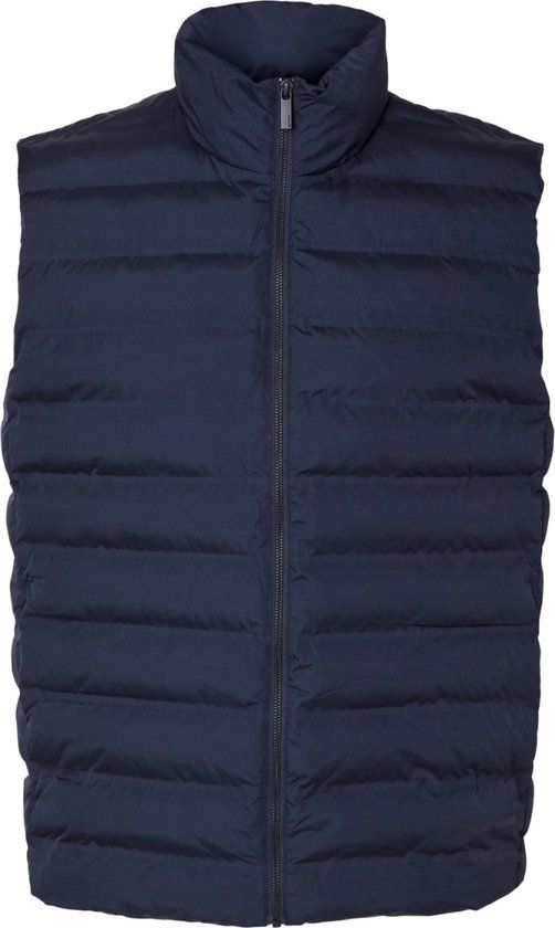 SELETED HOMME Heren Jas zomer Barry Quilted Gilet Sky Captain - Blauw - Maat L