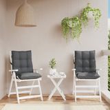 vidaXL Stoelkussens 2 stuks Antraciet Oxford Stof