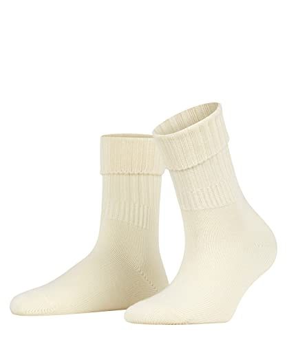 FALKE Striggings Rib eenkleurig wol sokken dames wit - maat 35-38