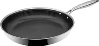 BE Living Hybride Koekenpan - Ø 30 cm - Zwart/Zilver - RVS
