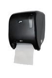 Jofel AG65600, automatische papierdispenser, continue spoel, gemaakt van zwart ABS, papier 220 mm breed, 200 mm doorn Ø 35/45 mm