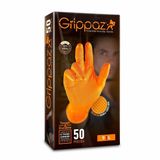 Grippaz Max-Grip Nitril Handschoenen - Maat L - Oranje - 50 Stuks