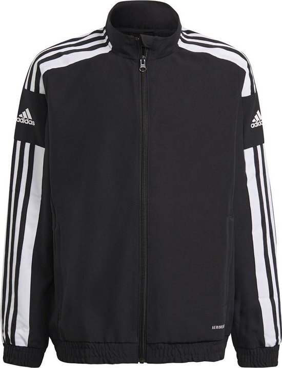 adidas - Squadra 21 PRE Jacket Y - Kids Presentatiejack - 128 - Zwart