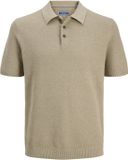 Jack & Jones PREMIUM regular polo beige gebreid