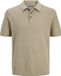 Jack & Jones PREMIUM regular polo beige gebreid