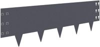 vidaXL Gazonrand 30 st 100 x 30 cm Staal Antracietkleurig