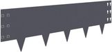 vidaXL Gazonrand 30 st 100 x 30 cm Staal Antracietkleurig