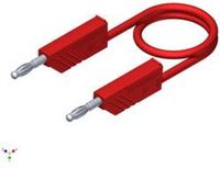 SKS Hirschmann CO MLN SIL 100/1 Meetsnoer Banaanstekker 4 mm Banaanstekker 4 mm 1.00 m Rood 1 stuk(s)