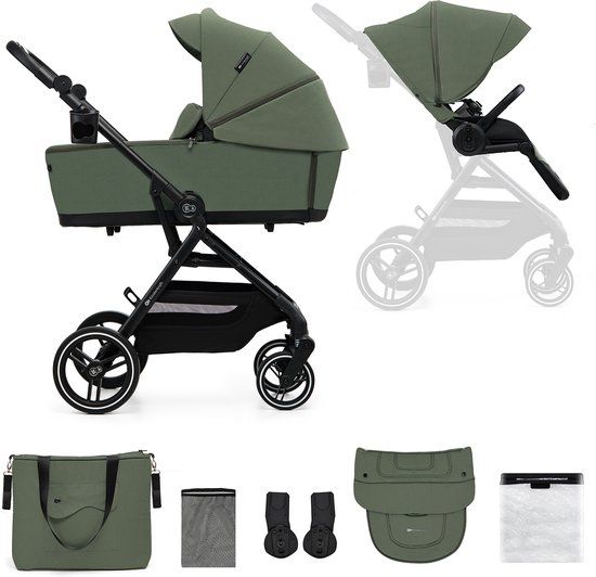 Kinderkraft YOXI 2-in-1 Kinderwagen – Groen