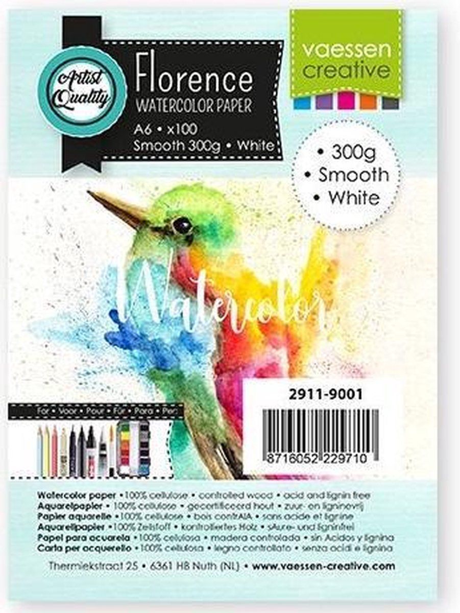 Vaessen Creative Aquarelpapier - 8716052229710