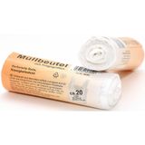 Sacs poubelles - 60x - 20 litres - blanc - avec poignées