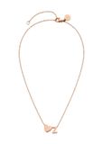 PURELEI Ketting Letter Heart Z Roségoud Roestvrij staal 55 cm