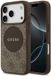 Guess Case 4G Circle Classic Logo Voor iPhone 17 Pro Magsafe Case Luxury Zwart