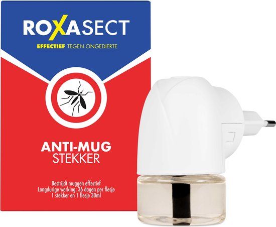 Roxasect Muggenstekker - Anti-Muggen Stekker - Startverpakking - 360 uur - 1 stuks