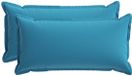 vidaXL - Coussin - 2 pièces - BOIS - Bleu clair - 40 x 70 cm - Polyester