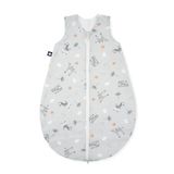 Julius Zöllner Zomerslaapzak jersey, 0,5 TOG, wasbaar op 60 °C, Made in Germany, OEKO TEX Standard 100, savanne grijs, maat 56/62