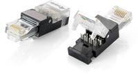Equip RJ45 Cat6 Connector - Black/Transparent