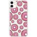Apple Bedrukt siliconen hoesje compatibel met iPhone 11 Donuts