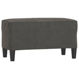 VidaXL Bankje 70x35x41 cm fluweel donkergrijs