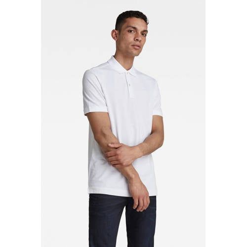 G-STAR Dunda Slim Fit Polo - White
