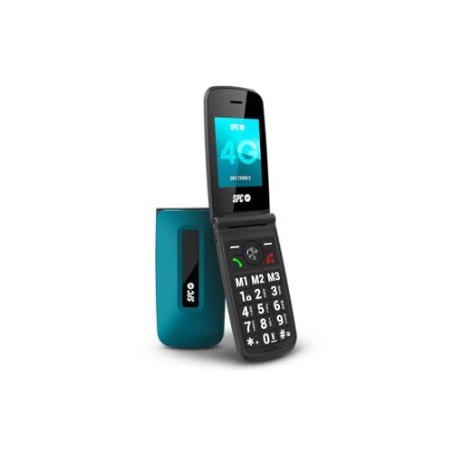 SPC Titan 2 - Flip mobiele telefoon voor senioren met 4G, grote knoppen, een luide 105dB beltoon en 2,4 inch scherm | Eenvoudig te gebruiken en op afstand te configureren | 3 snelle wijzerplaten |