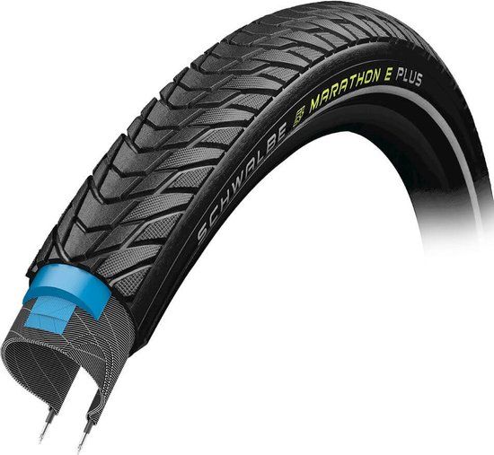 Schwalbe Marathon E-Plus Buitenband - 28 inch x 1.40 - Zwart Reflecterend