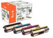 Peach 112066 Cartouche de toner 4-pack Compatible Noir, Cyan, Magenta, Jaune
