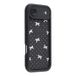 Ice Coque TPU antichoc iPhone Air avec bords surélevés - Noir / Noeud à pois