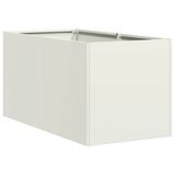 VidaXL Plantenbak Staal Wit 40x80x40 cm