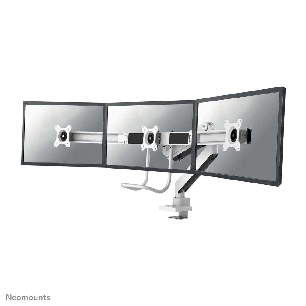 Neomounts NM-D775DX3WHITE bureau steun voor 3 schermen