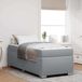 Maison Exclusive - Cadre de lit avec matelas, gris clair, 90 x 200 cm, rembourré