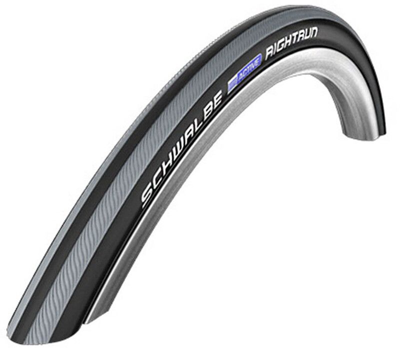 Schwalbe Rightrun Active Clincher Tyre 22x1.00" for Wheelchair, black/grey stripes
