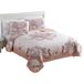 Caribbean Joe Coastal 3-delige quiltset, King, Beach Delight Coral