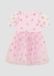 s.Oliver Gedessineerde tule jurk met glitterprint en pofmouwen