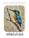 Pastel Painting Practice Book - Kingfisher: An Abstract Journey into Textured and Expressive Bird Art