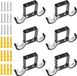 Supports de tringle de rideau, 6 pièces, supports de montage au plafond en aluminium