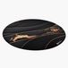Arozzi Zona Round Floor Pad Zwart, Goud Microvezel, Rubber