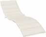 vidaXL Ligbedkussen 200x70x4 cm stof gemêleerd crèmekleurig