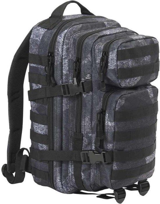 Brandit US Cooper M Rugzak - 25 liter - Polyester - Zwart/grijs