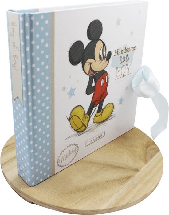 Widdop Bingham Disney Mickey Mouse Baby Fotoalbum - 'Handsome little boy' - 24 pagina's - Insteekalbum