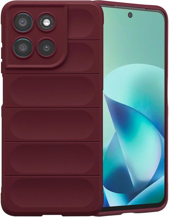 imoshion EasyGrip Backcover voor de Motorola Moto G57 Power - Aubergine