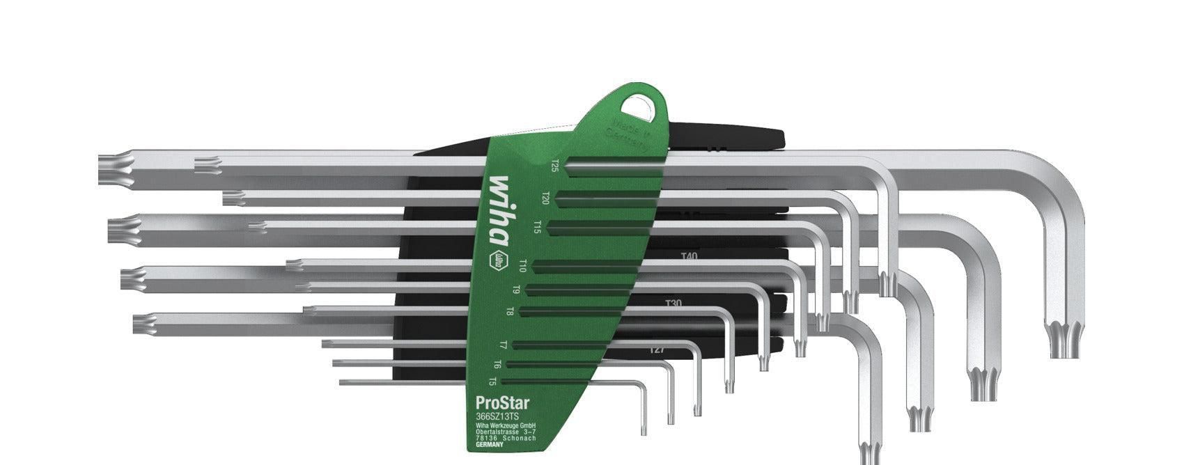 Stiftsleutelset TORX® 14-delig titaanzilver