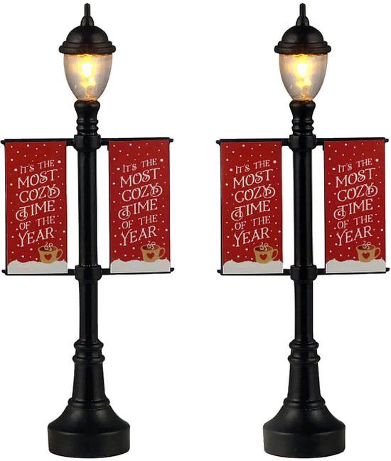 Lemax Lamp Post Banners - Set van 2