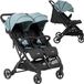 FreeON Duo Poussette canne Action Twin - Poussette double de luxe - Poussette double - Black-Dusty Green