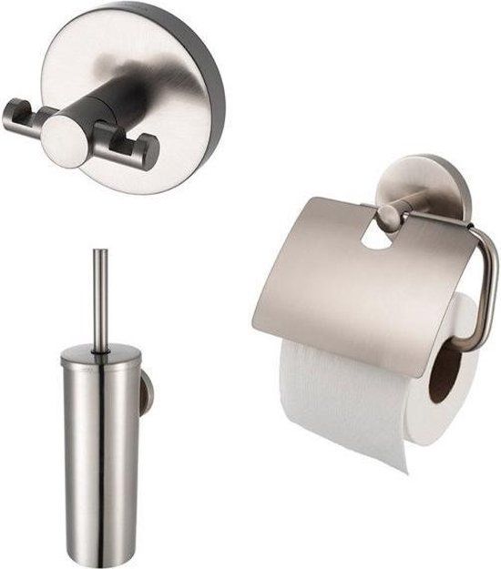 Aqualux Pro 2500 Set Sanitaire Accessoires - Modern - RVS - 5 Jaar Garantie