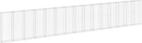 vidaXL mur en gabion - avec couvercles - 900x30x150 cm - acier galvanisé