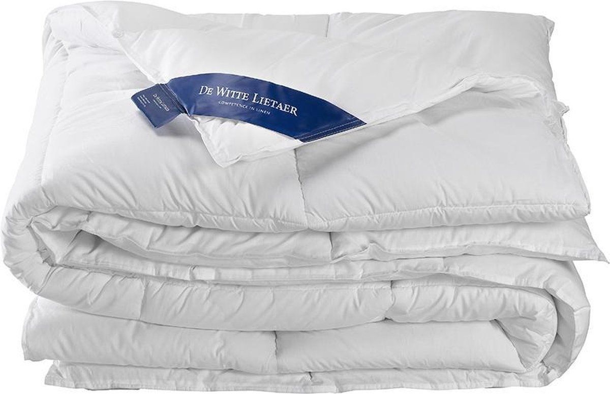 De Witte Lietaer Ducky XL extra breed dekbed donsdeken enkel 260x220 - wit