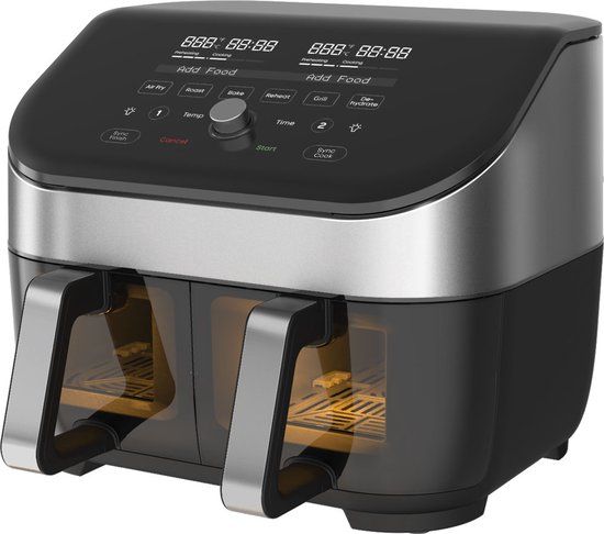 Instant Pot Instant Vortex Plus Dual ClearCook RVS 7,6 liter (8 Qt) Airfryer - 6-in-1