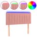 VidaXL Hoofdbord LED 90x5x78/88 cm Fluweel Roze