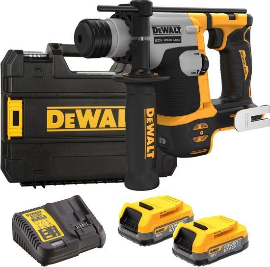 DeWALT DCH172E2T Accu Boorhamer SDS+ 18V XR POWERSTACK - incl. 2x Accu's & TSTAK koffer